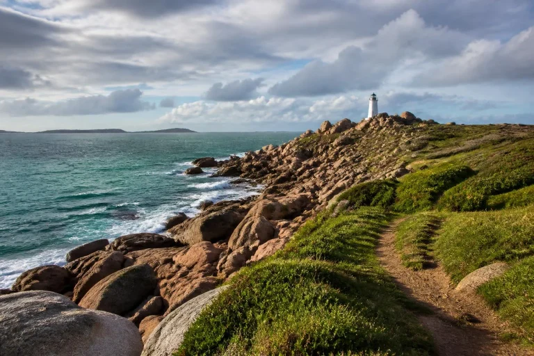 Côte de granit rose en Bretagne, France