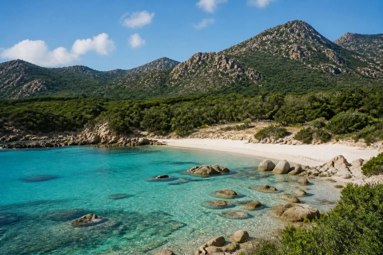Crique turquoise en Corse, France