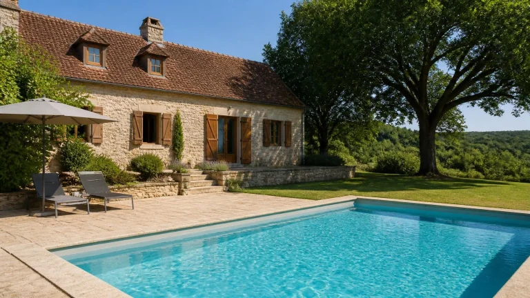 Gîte avec piscine en France