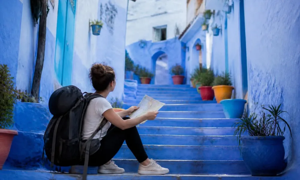 Backpacker au Maroc