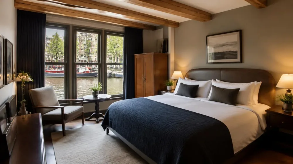 Hôtel dans une maison de canal aux Pays-Bas