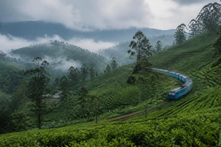 Plantations de thé des hautes terres près d'Ella, Sri Lanka