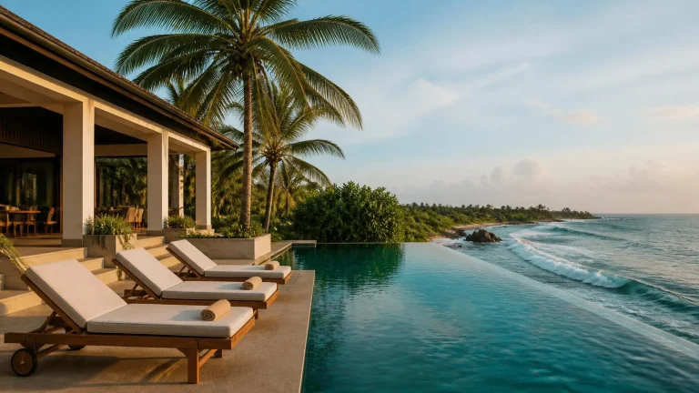 Villa avec piscine sur la côte sud du Sri Lanka